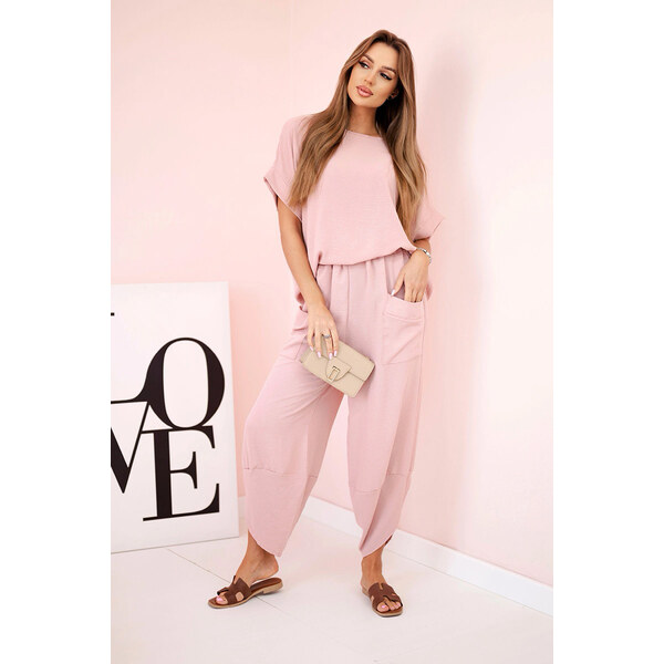 Fashionweek Dámsky komplet blúzky a nohavíc zo vzdušnej a jemnej 62556468