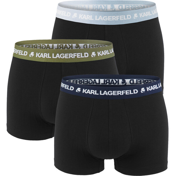 KARL LAGERFELD - boxerky 3PACK organic cotton logo LAGERFELD black 62556972