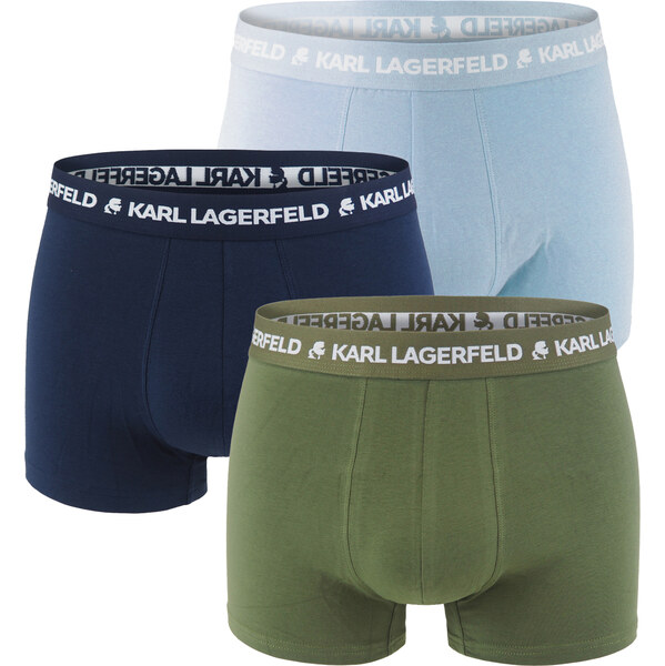 KARL LAGERFELD - boxerky 3PACK organic cotton logo LAGERFELD indigo & 62556983