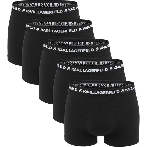 KARL LAGERFELD - boxerky 5PACK organic cotton KARL logo black color 62556985