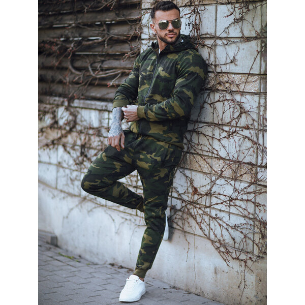 BASIC Tmavozelená pánska maskáčová súprava AX0622z 43181853