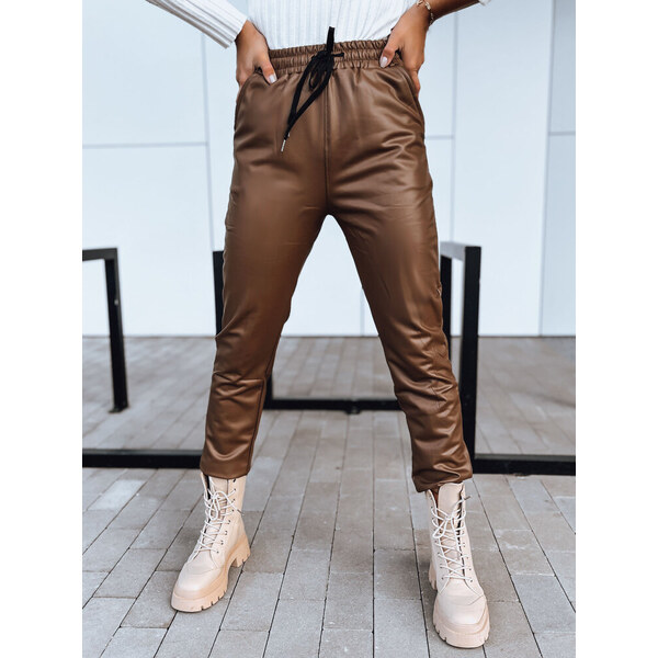 BASIC Hnedé voskované zateplené nohavice LAPIS UY1720 46752114