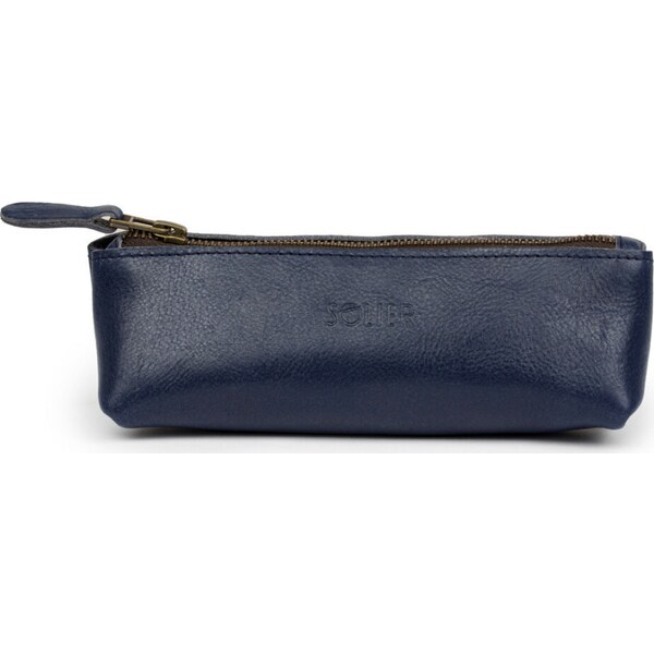 Tmavomodré kožené púzdro na pero SOLIER* SW01 (PIÓRNIK SA51 NAVY) 44867350