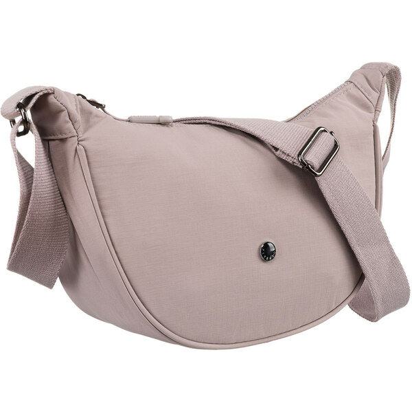 Jednokomorowa listonoszka damska w kolorze lila, odszyta z poliestru - 62558231