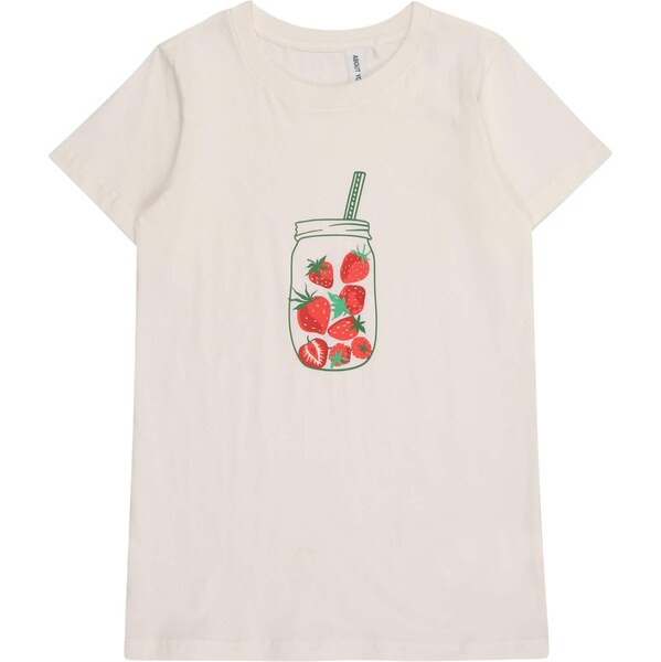 ABOUT YOU Tričko Rylee červená / biela 63158089