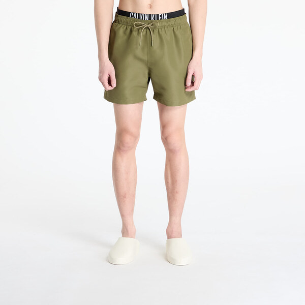 Plavky Calvin Klein Jeans Medium Double Wb Boardshorts Green XL 62576958