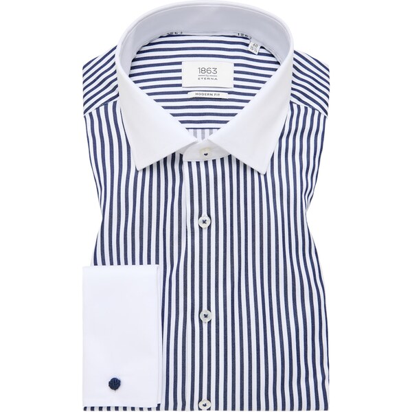 Pánska prúžkovaná Premium 1863 košeľa s franc. manžetami ETERNA slim 62578822