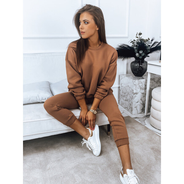 BASIC Hnedá tepláková súprava ARIELLA PREMIUM AY0730 35493649