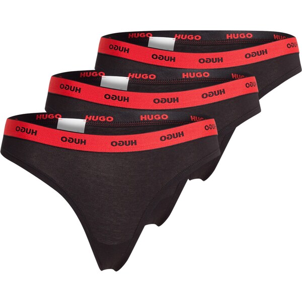 HUGO Tangá červená / čierna 62583941