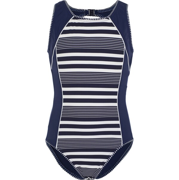 VIVID Jednodielne plavky tmavomodrá / biela 62584083