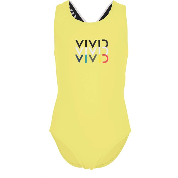 VIVID Jednodielne plavky modrá / limetková / čierna / biela 62584090