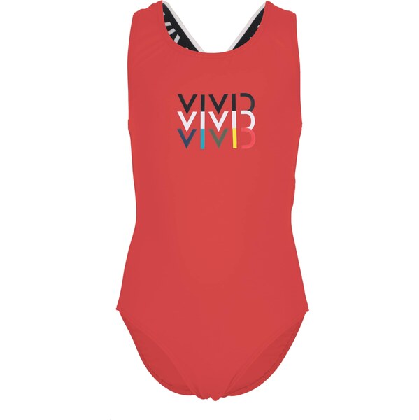 VIVID Jednodielne plavky tmavozelená / červená / čierna / biela 62584113