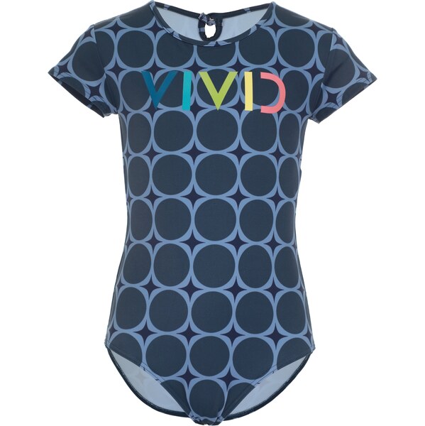 VIVID Jednodielne plavky námornícka modrá / modrosivá / kiwi / 62584106