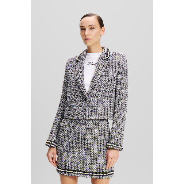 SAKO KARL LAGERFELD EMBELLISHED BOUCLE JACKET 57740812