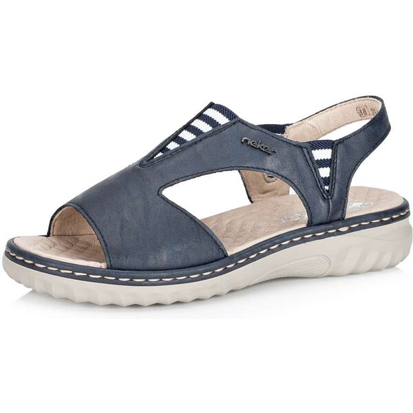 Dámske sandále RIEKER 60466-15 modrá S5 62585195
