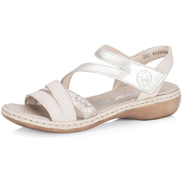 Dámske sandále RIEKER 65965-60 béžová S5 62585196