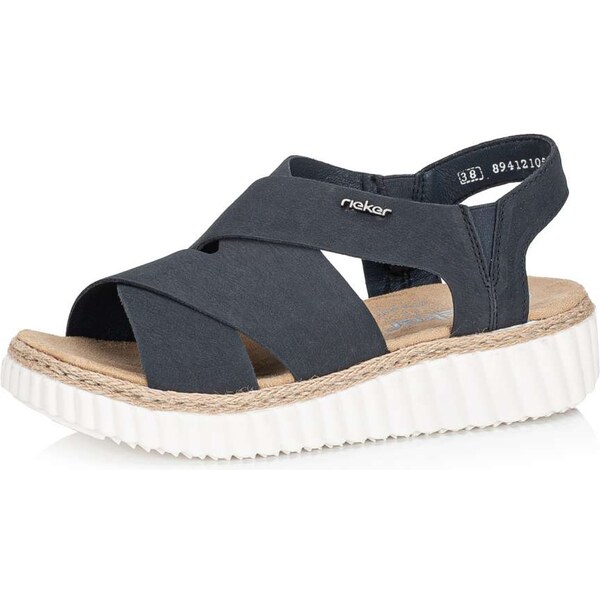 Dámske sandále RIEKER 69264-14 modrá S5 62585198