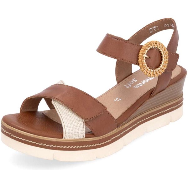 RIEKER Dámske sandále REMONTE D2L50-24 hnedá S5 62590092