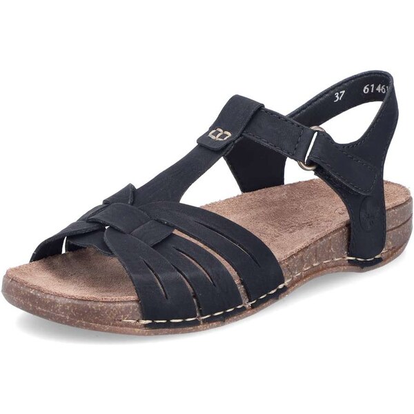 Dámske sandále RIEKER 61461-00 čierna S5 62590193