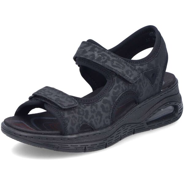 Dámske sandále RIEKER 67666-00 čierna S5 62590399