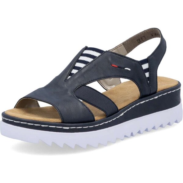 Dámske sandále RIEKER V44Y5-14 modrá S6 62590708