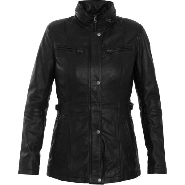 MAX Dámska kožená bunda Angel Long čierna 62597513