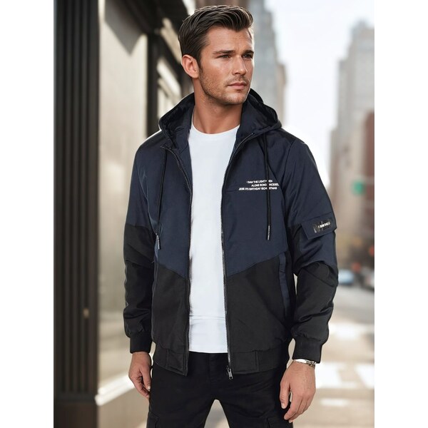 Dstreet Trendy tmavo-modrá športová bunda 62598658