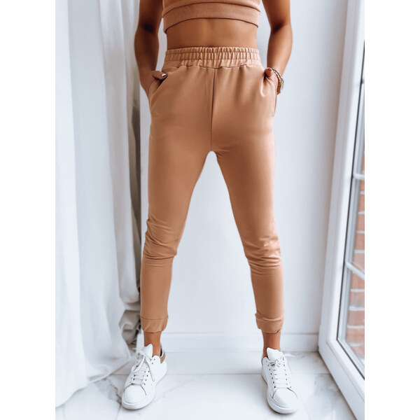 BASIC Svetlohnedé dámske tepláky MY HONEY UY1416 40794778