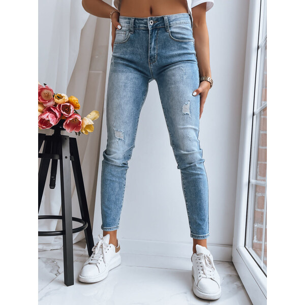 BASIC Svetlé skinny džínsy MOVE ON UY1392 41661207