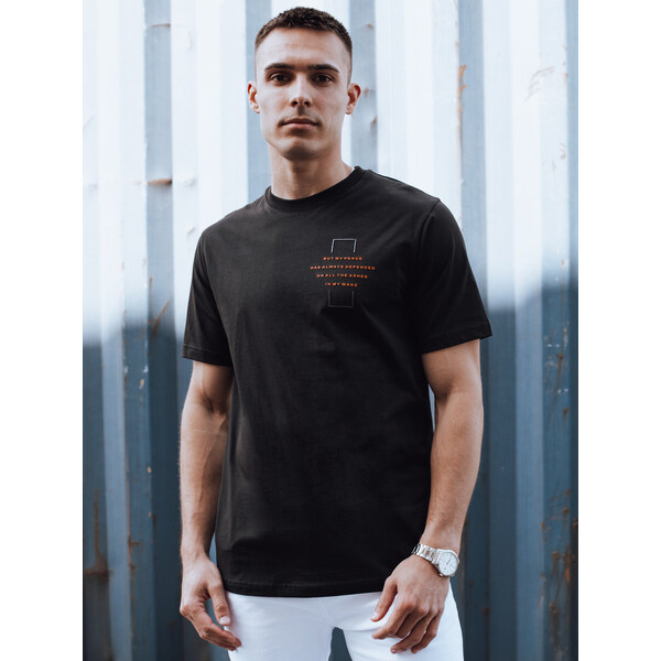 BASIC Čierne pánske oversize tričko RX5528 52699105