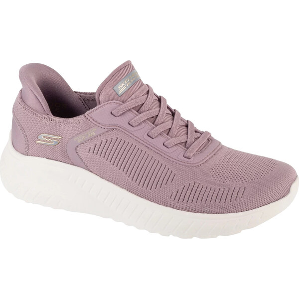Ružové dámske tenisky Skechers Slip-Ins: BOBS Šport Squad Chaos - 62600438