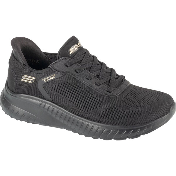 Čierne dámske tenisky Skechers Slip-Ins: BOBS Šport Squad Chaos - 62600440