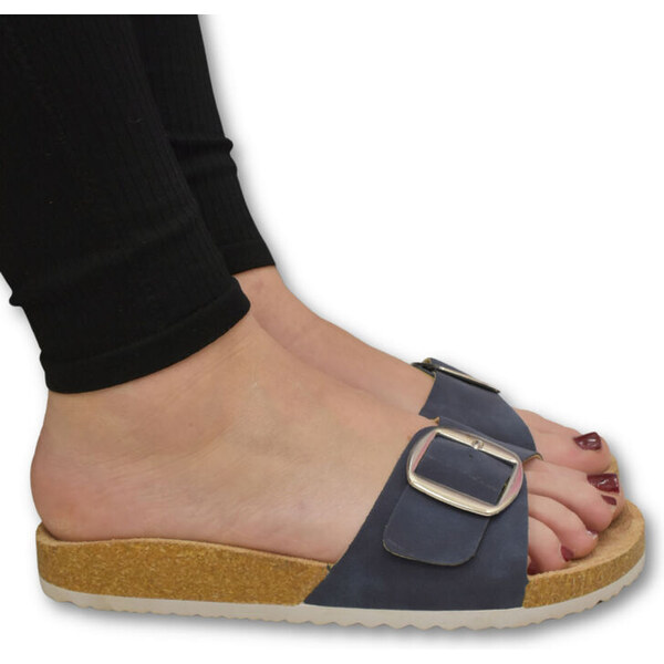 COMER Dámske tmavomodré šľapky FORA 62608118