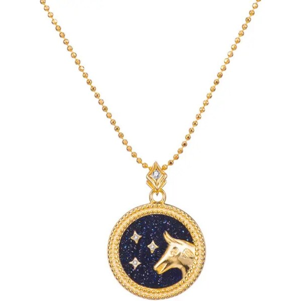 MAJYA Strieborný prívesok s retiazkou BLACKSKY TAURUS 10891 64582019