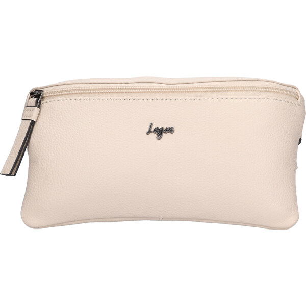 Lagen Dámska kožená ľadvinka LG028 white 66587180