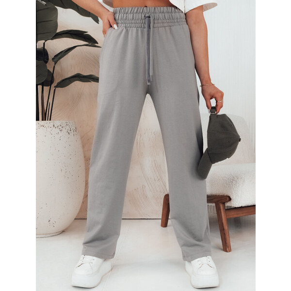 BASIC Sivé voľné nohavice KLINTAL UY2098 52672737