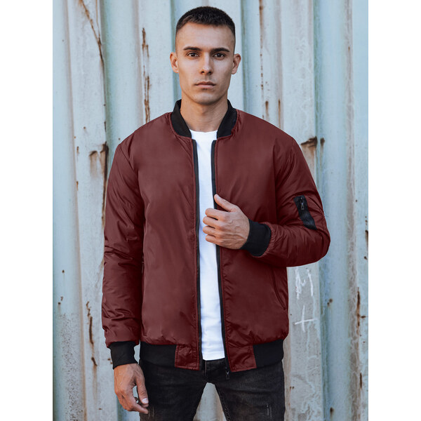 BASIC Pánsky vínový bomber TX4931 58221080
