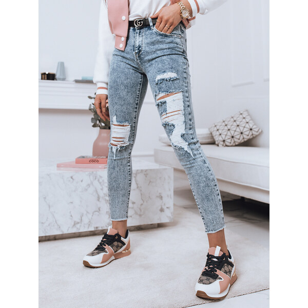 BASIC Modré rifle DANNA s dierovaním UY1121 61186607