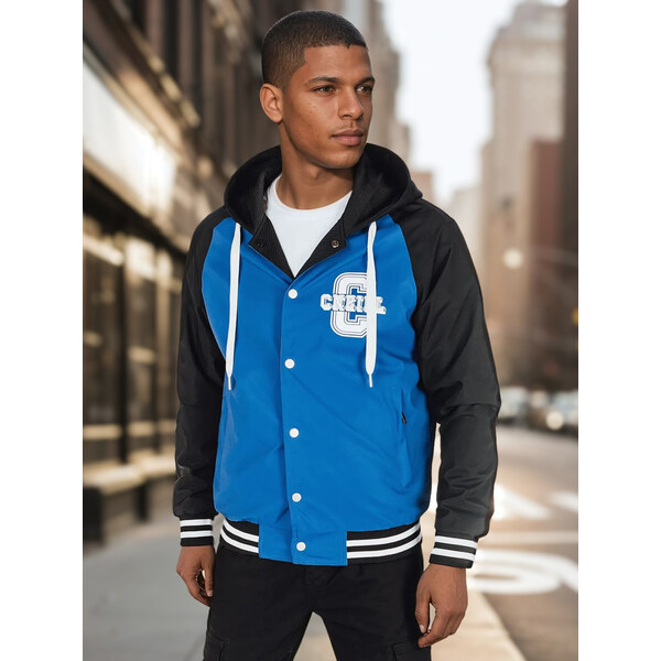 BASIC Modro-čierna pánska obojstranná bombera TX5023 62619312