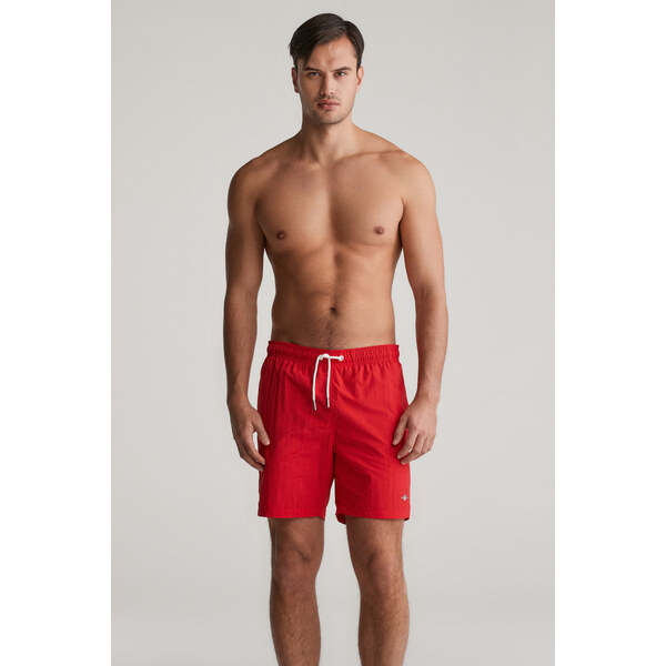 PLAVKY GANT SWIM SHORTS LONG BRIGHT RED 62622109