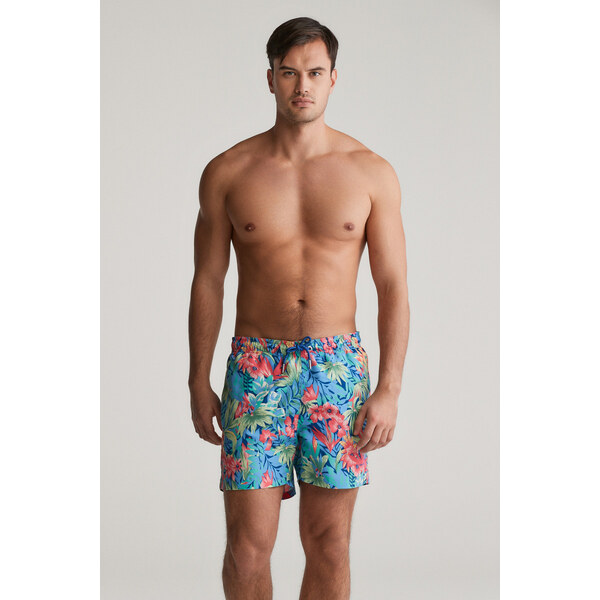 PLAVKY GANT FLORAL PRINT SWIM SHORTS DEEP COBALT 62622111