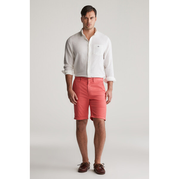 ŠORTKY GANT REG SUNFADED CHINO SHORTS WATERMELON RED 62622070