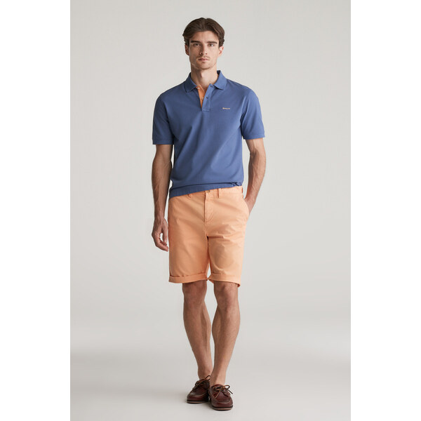 ŠORTKY GANT REG SUNFADED CHINO SHORTS PEACHY ORANGE 62622069