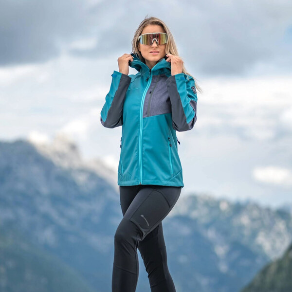 ALPINE PRO - ESPRITA 2 DÁMSKA SOFTSHELLOVÁ BUNDA S ÚPRAVOU DWR 62464838
