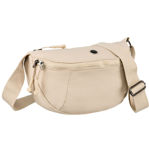 Peterson Béžová dámska ľadvinka z polyesteru na nastaviteľnom remienku 62623419