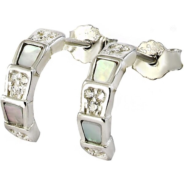 Strieborné náušnice Glare 711 62630453