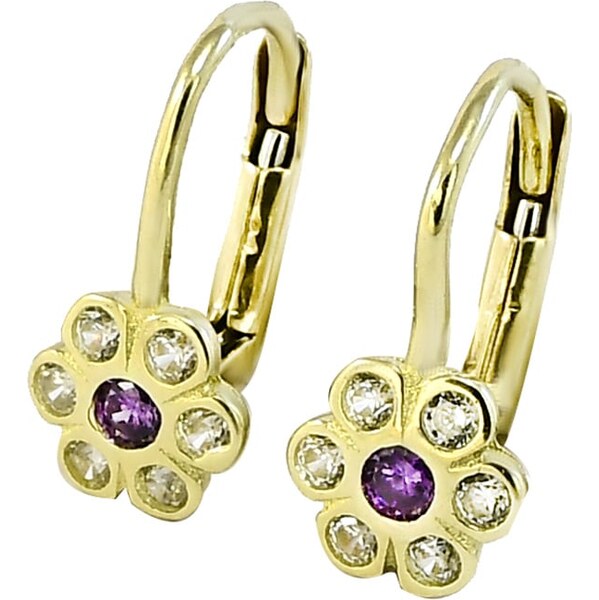 Zlaté náušnice detské Glare 275 62630459