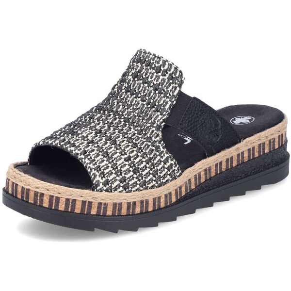 Dámske šľapky RIEKER V7953-00 čierna S5 62631793