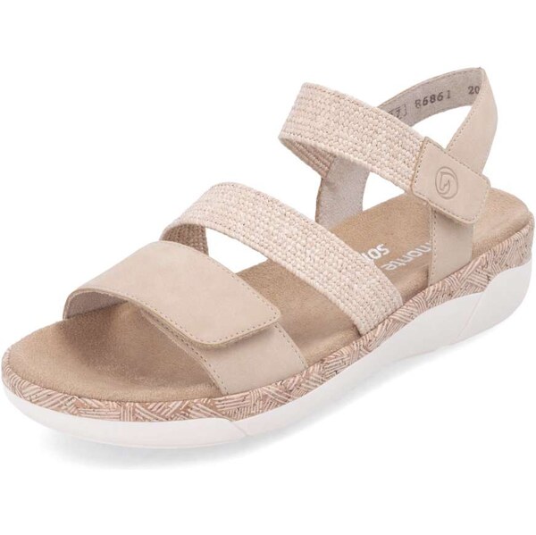 RIEKER Dámske sandále REMONTE R6861-20 béžová S6 62631799
