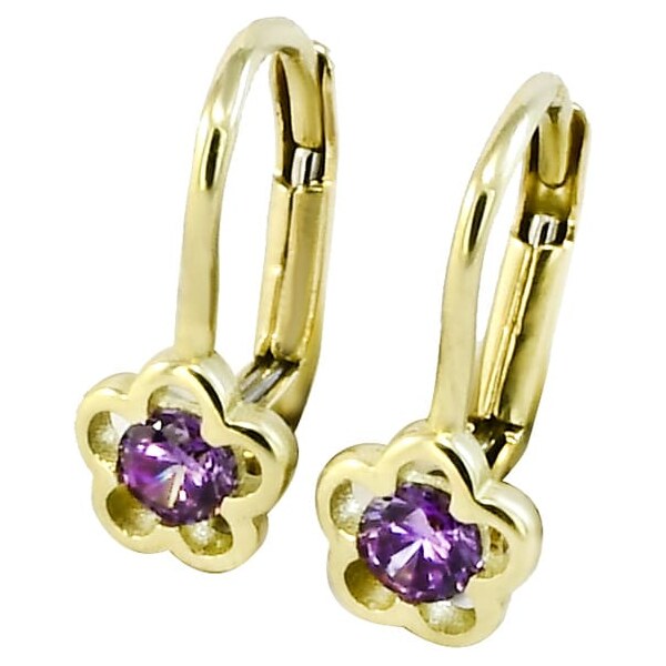 Zlaté náušnice detské Glare 282 62632547